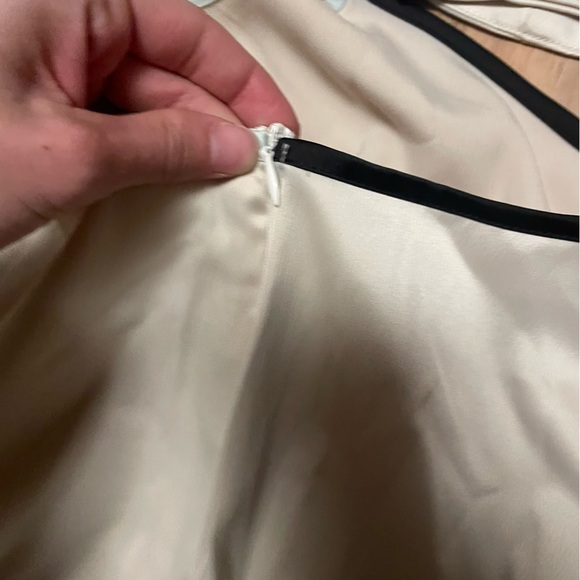 SHEIN Cream Cut Out Women’s Maxi Dress Blue and Black Straps Size 2 - Picture 5 of 12